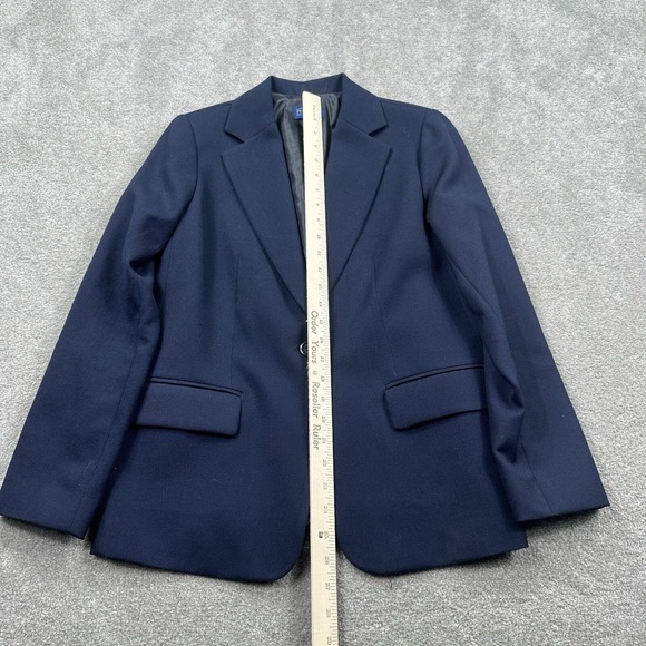 VTG Pendleton Women's Wool Blazer Jacket Size 6 Petite Blue Made USA - Picture 4 of 9